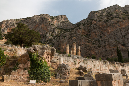 希腊的德尔斐的考古遗址