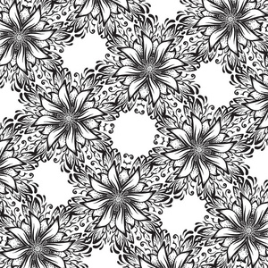 完全对称黑白画图片