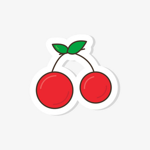 水果樱桃涂鸦图片