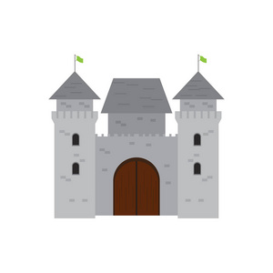 被隔绝的中世纪城堡图标