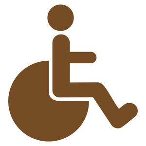 轮椅平面标志符号图标