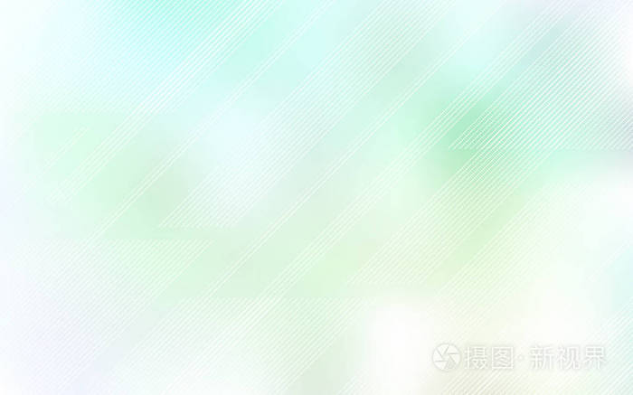 带直线的浅绿色矢量背景.线在模糊的抽象背景与梯度.