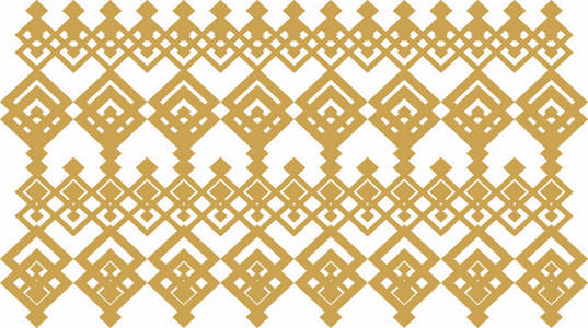 典雅的装饰边框由方形的金黄和白色组成
