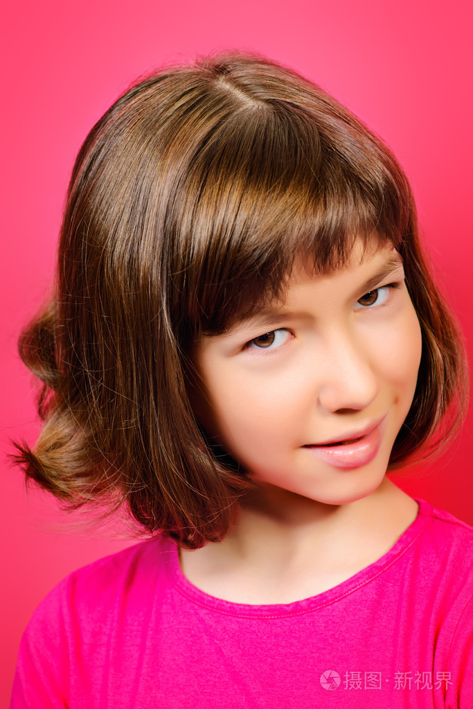 童年,快乐微笑的女孩