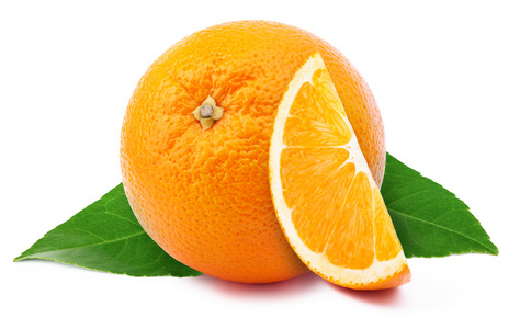 橙色与白色衬底上分离出的切片