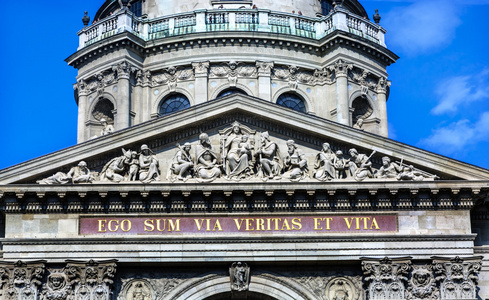 圣母玛利亚耶稣雕像圣斯蒂芬大教堂布达佩斯匈牙利