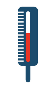 孤立的温度计图标设计