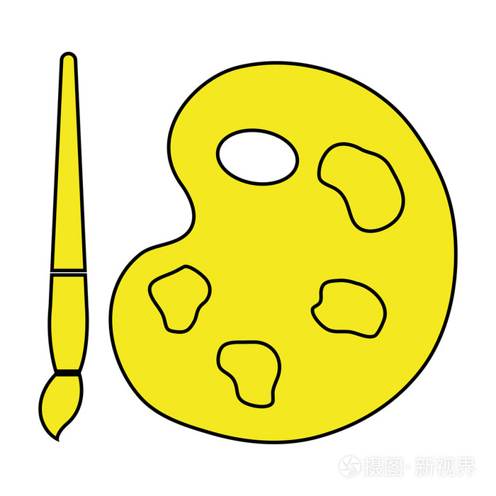 丰富多彩的绘画材料,矢量图形