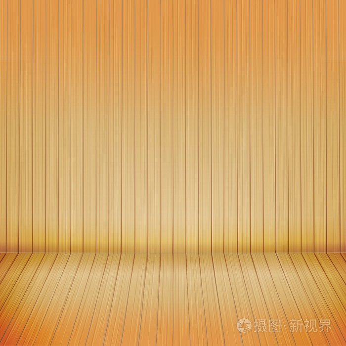 棕色木地板与实木背景空旷的房间里空间 vect插画-正版商用图片0s0lg9