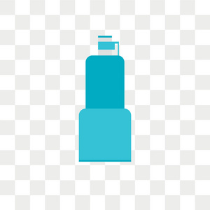 瓶子矢量图标隔离在透明背景, 瓶子徽标概念