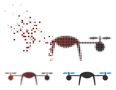 断像素半色调 Airdrone 图标