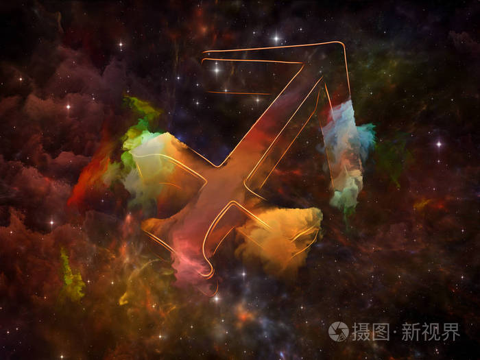 射手座星云.黄道带符号与分形绘画在占星学与命运学科中的融合