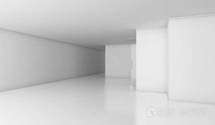 抽象的建筑背景 空白色房间室内3d 图照片 正版商用图片0s0z4w 摄图新视界