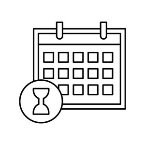 日历图标矢量隔离在白色背景为您的 web 和移动应用程序设计, 日历徽标概念