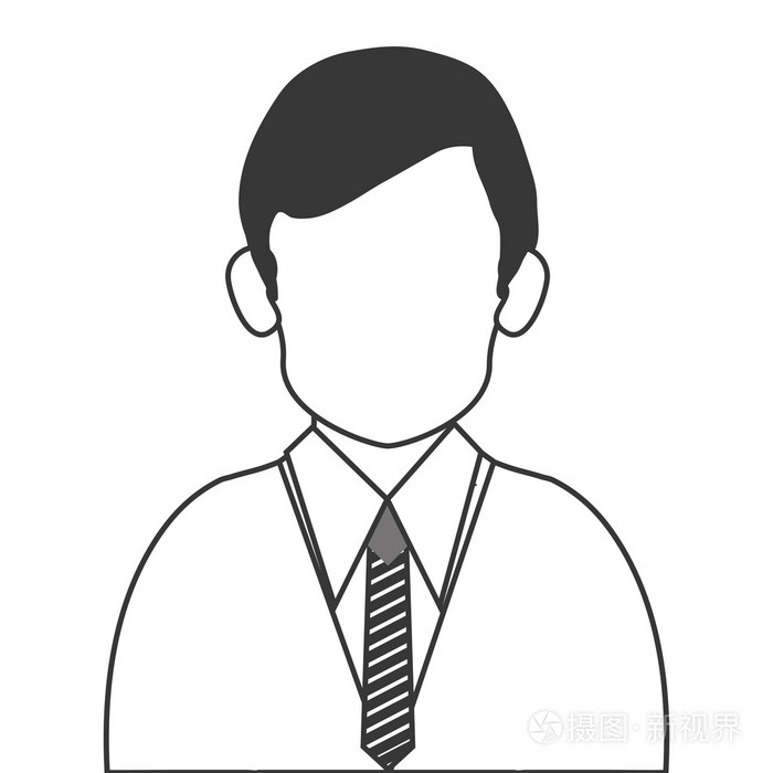 白种人商人图标插画-正版商用图片0s1i74-摄图新视界