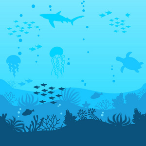 海底海带图片-海底海带素材-海底海带插画-摄图新视界