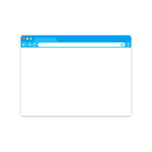 浏览器窗口。以扁平样式进行 Web 浏览器。窗口概念互联网浏览器。样机屏幕设计。矢量插图概念