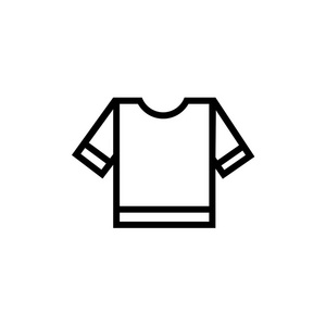 裁判条纹体育 t恤图标矢量符号和符号 iso