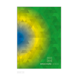 抽象的宣传册背景颜色的巴西。矢量 eps10