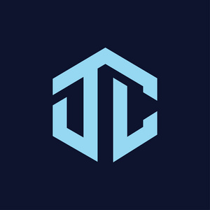 dc互联dc 首字母六角标志向量照片