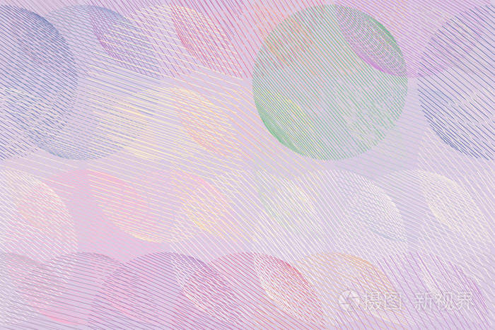 彩色抽象杂乱的随机线圈几何图案生成艺术背景矢量插图图形