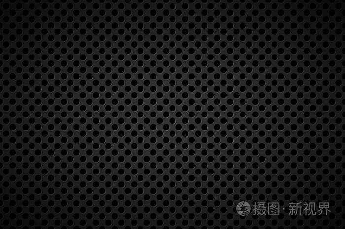 穿孔黑色金属背景, 抽象背景向量例证