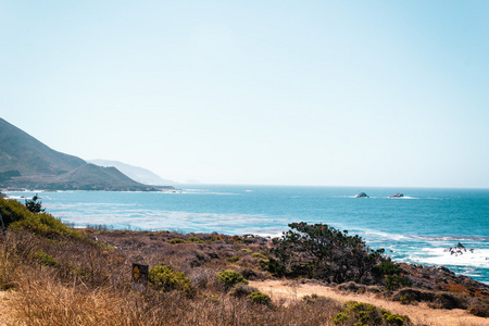 从美国加州海岸海景