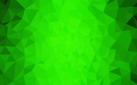 浅绿色矢量梯度三角形纹理。闪闪发光的抽象插图与优雅的三角形。全新设计为您的企业