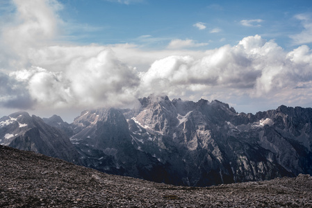 美丽的景色 Triglav 国家公园朱利安阿尔卑斯山，斯洛文尼亚