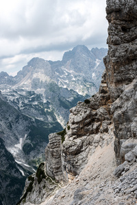 美丽的景色 Triglav 国家公园朱利安阿尔卑斯山，斯洛文尼亚