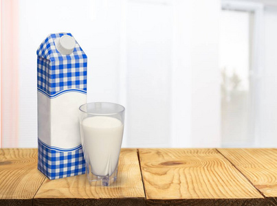 牛奶纸箱包装盒玻璃早餐饮料图片