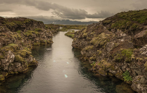 冰岛北部的自然和风景。2016年7月