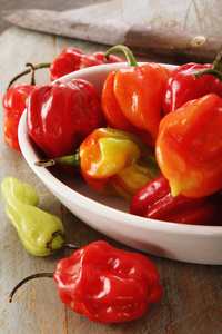 辣苏格兰帽辣椒照片