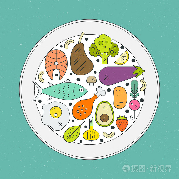 健康食品的插图