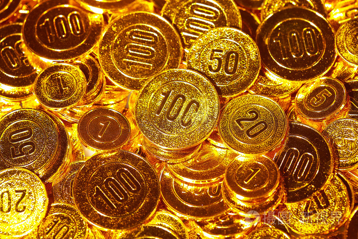 金币被堆成一堆的背景照片-正版商用图片0s3bmd-摄图新视界