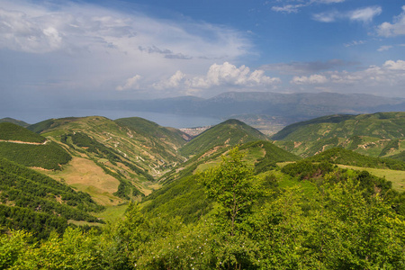 阿尔巴尼亚山夏季风光景观观图片
