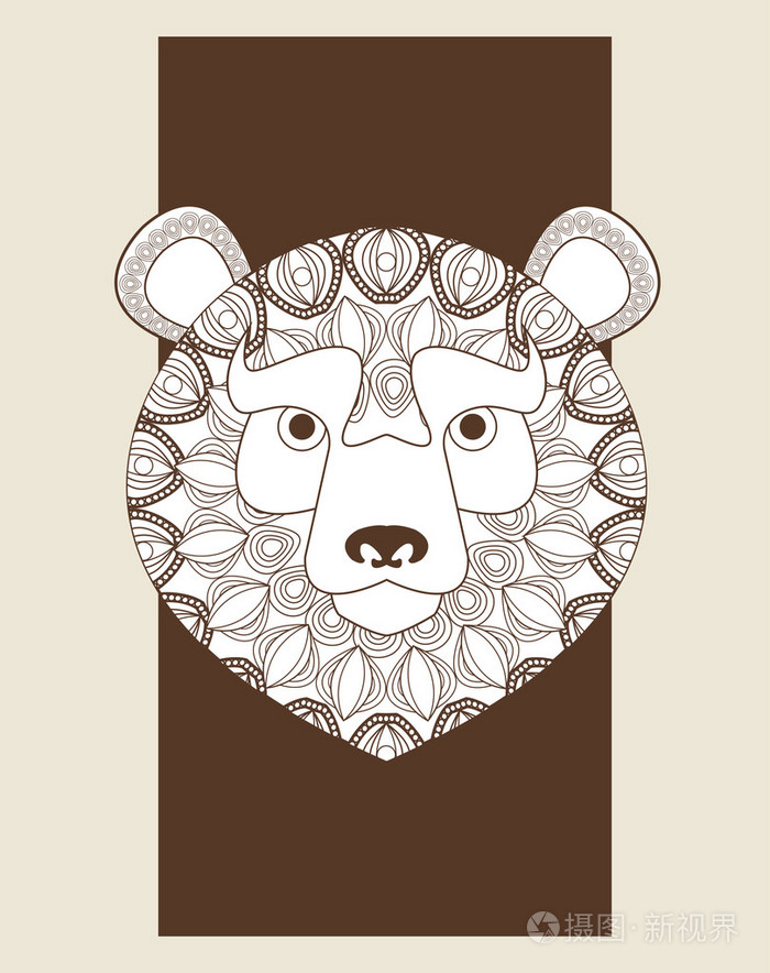 动物和观赏性的食肉动物设计.矢量图形