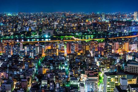 大都会夜灯鸟瞰图片 大都会夜灯鸟瞰素材 大都会夜灯鸟瞰插画 摄图新视界