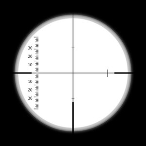 潜水网站从一艘潜水艇的潜望镜视图照片