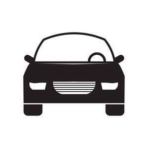 汽车图标矢量隔离白色背景为您的 web 和移动应用程序设计, 汽车徽标概念