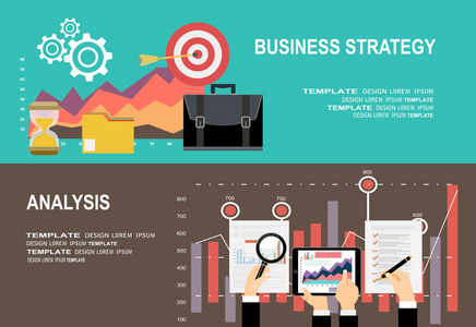 业务分析和规划网页横幅图片