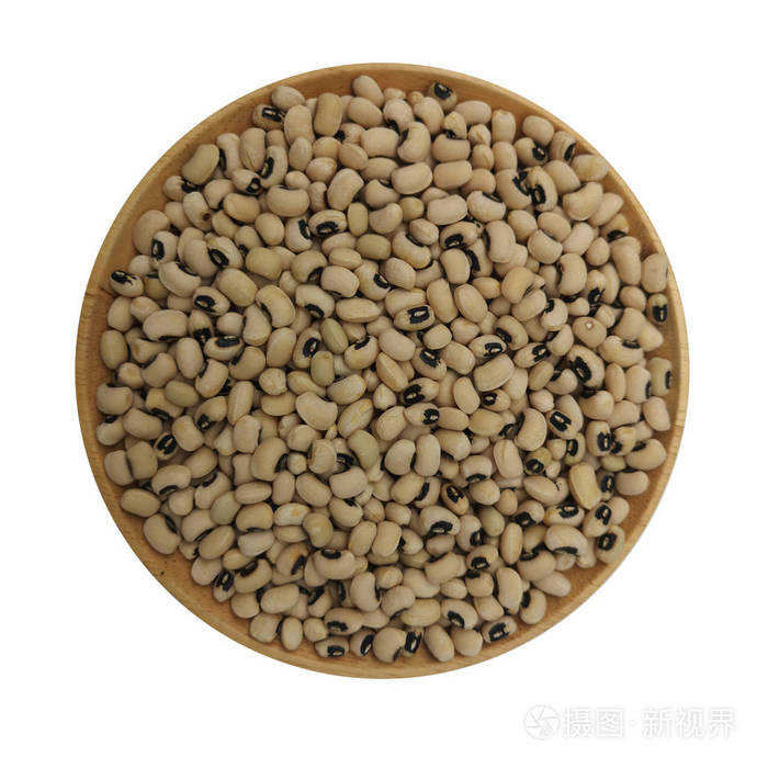 孤立在白色背景上的黑眼豆的豆照片 正版商用图片0s3y39 摄图新视界