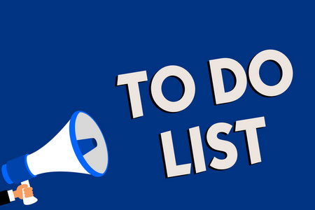 商业照片展示一个结构, usualy 在纸 contining 任务的人持有扩音器