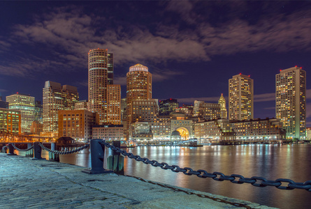 城市景观的波士顿，马萨诸塞州，美国