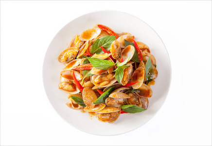 泰国菜炒蛤椒图片