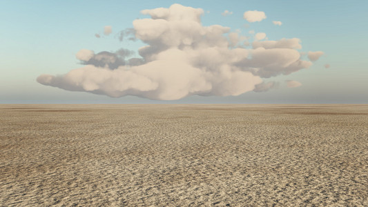 沙漠和云