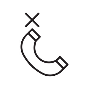 电话图标矢量符号和符号隔离在白色背景, 电话徽标概念, 轮廓符号, 线性符号
