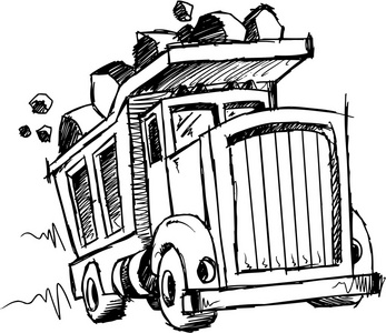 自卸车矢量图片