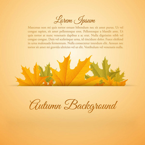抽象多彩的秋季海报
