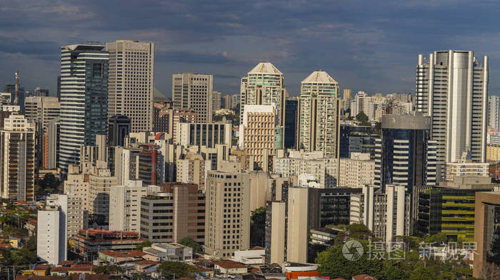 圣保罗的壮观的地平线-圣保罗的摩天大楼, 巴西南美洲